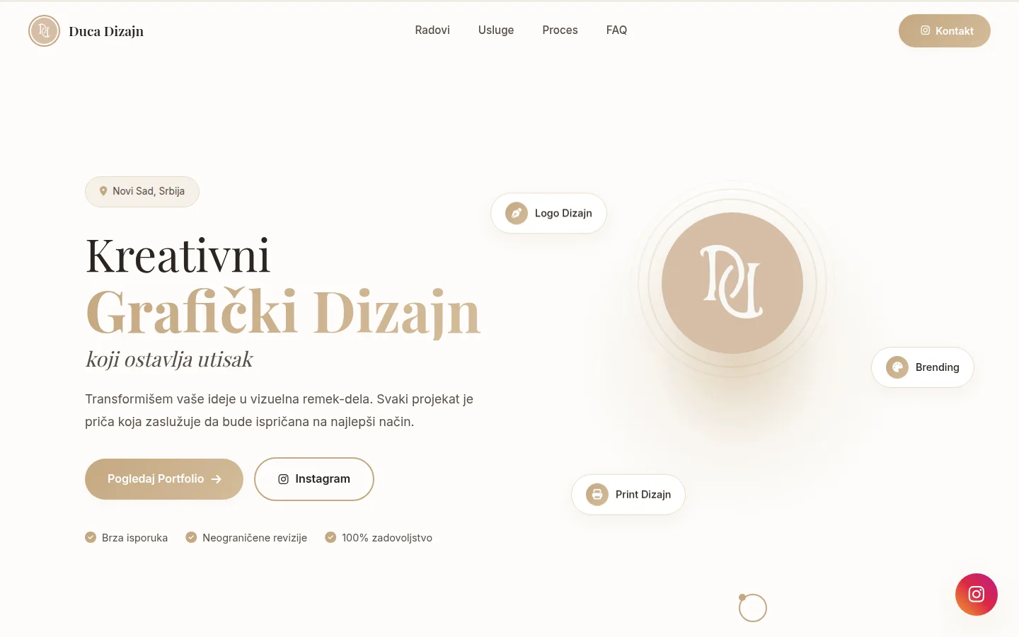 Duca Dizajn — sajt
