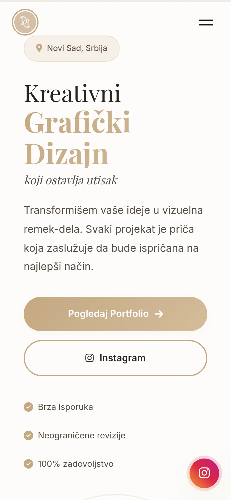 Sajt Duca Dizajn na telefonu